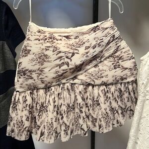 Elegant Cream and Black Women's Skirt